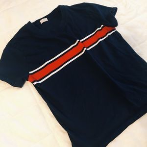 John Galt/Brandy Melville navy blue shirt